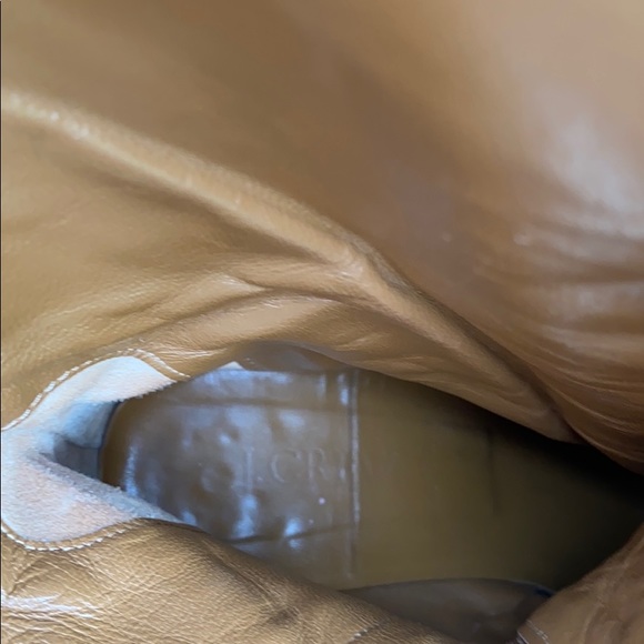 J. Crew -Brown Leather Wedge Boots - Picture 9 of 11